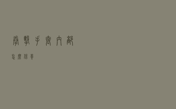 拳击手套内部怎么保养