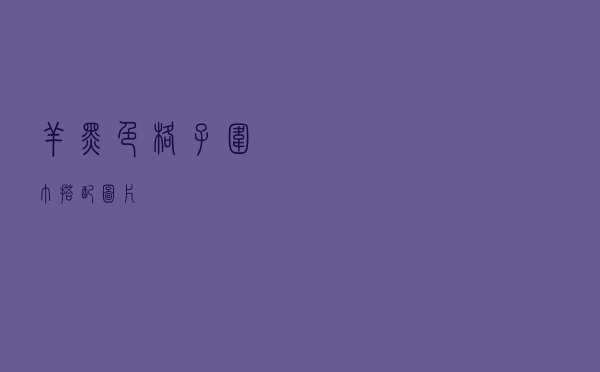羊黑色格子围巾搭配图片