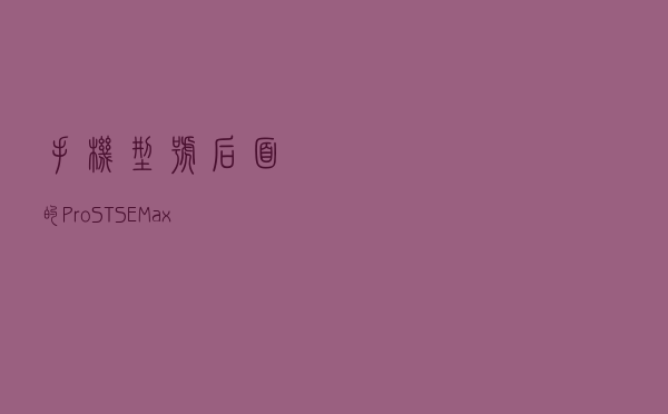 手机型号后面的Pro、S、T、SE、Max都是什么意思？