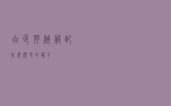 白色羽绒服配什么颜色的鞋子