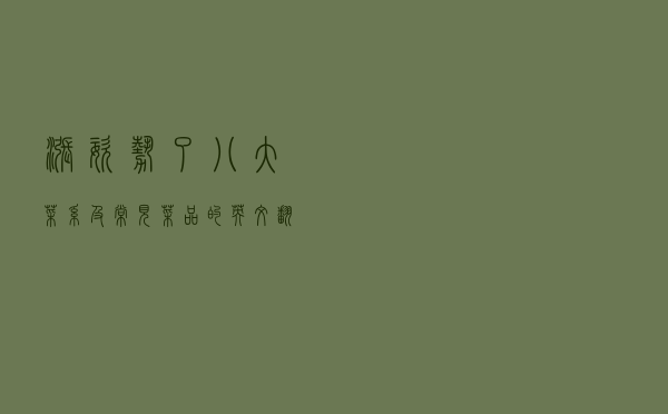 涨姿势了！八大菜系及常见菜品的英文翻译