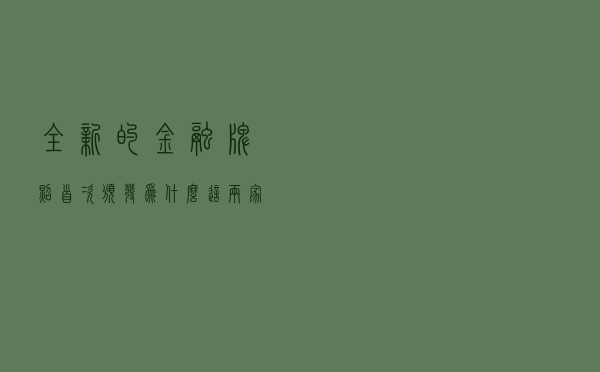 全新的金融牌照首次颁发，为什么这两家脱颖而出？下一个是谁？