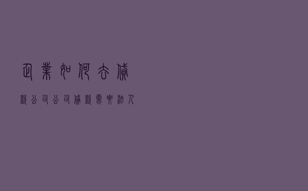 企业如何去贷款公司_公司贷款需要法人去吗