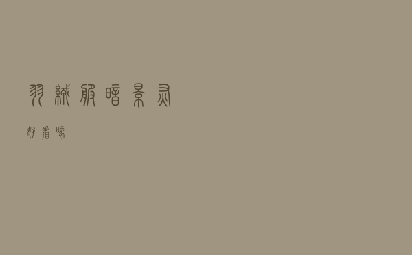 羽绒服暗影灰好看吗