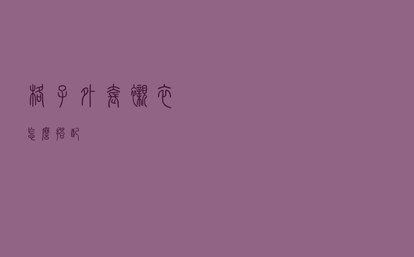 格子外套衬衣怎么搭配