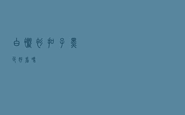 白衬衫扣子黑色好看吗