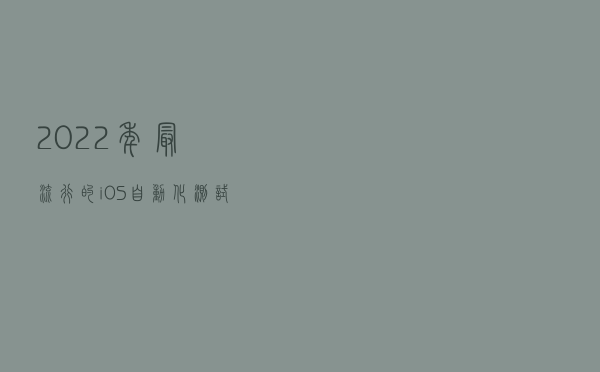 2022年最流行的 iOS 自动化测试工具