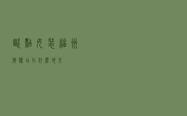 欧点女装福州旗舰店在什么地方