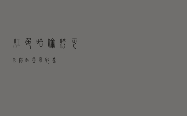 红色哈伦裤可以搭配黑风衣吗