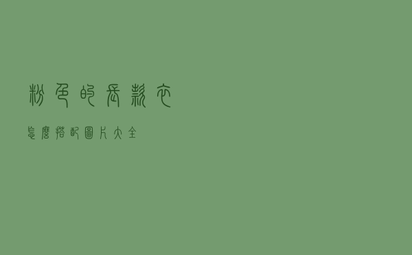 粉色的长款衣怎么搭配图片大全