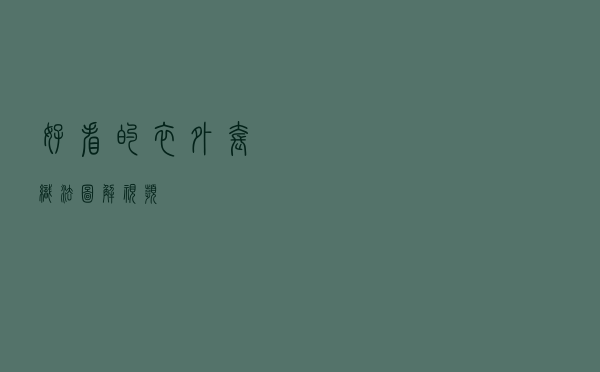 好看的衣外套织法图解视频