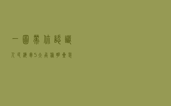 一图带你认识人民海军5大兵种、明星装备