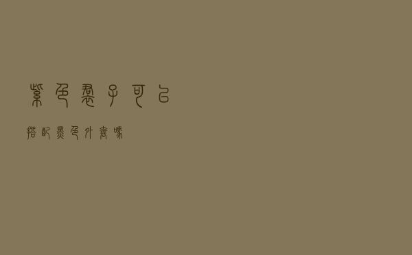 紫色裙子可以搭配黑色外套吗