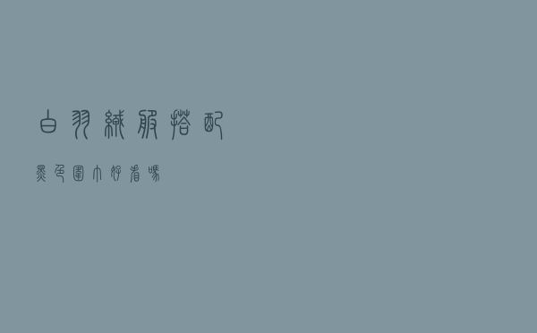 白羽绒服搭配黑色围巾好看吗