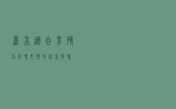 嘉禾适合男孩名字吗_女孩叫佳禾好吗