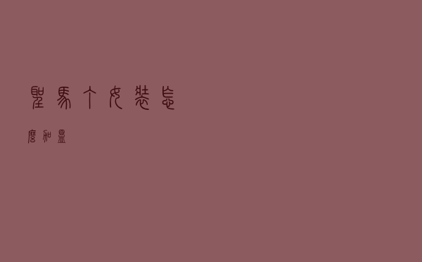 圣马丁女装怎么加盟