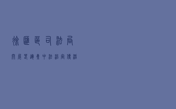 徐汇区司法局开展春运集中法治宣传活动