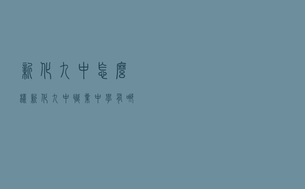 新化九中怎么样（新化九中职业中学有哪些专业）