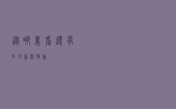 从哪里看还有多少贷款，快贷