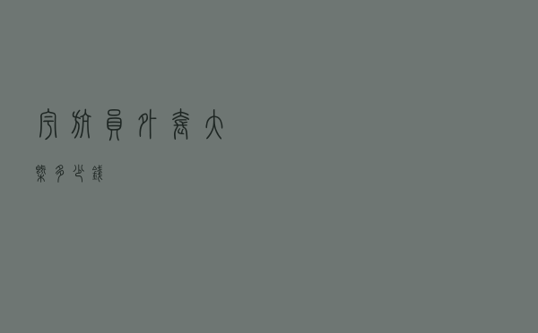 宇航员外套大概多少钱