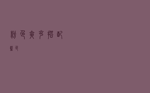 粉色夹克搭配蓝色