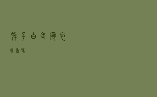 胖子白色卫衣好看吗