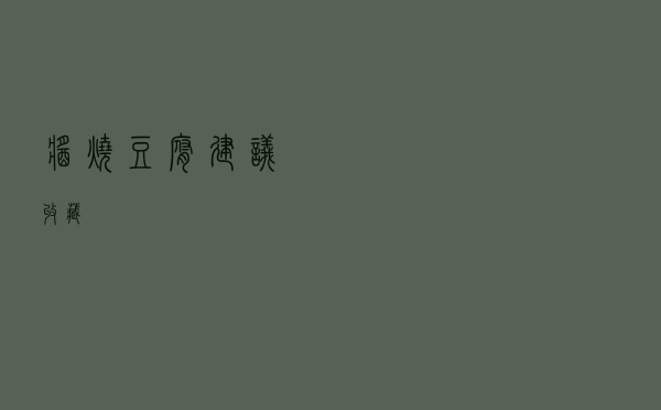 酱烧豆腐（建议收藏）