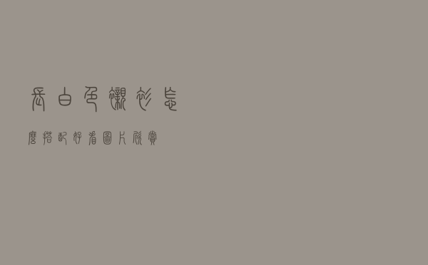 长白色衬衫怎么搭配好看图片欣赏