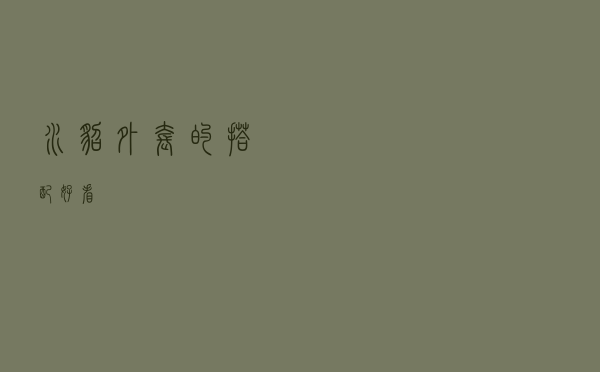 水貂外套的搭配好看