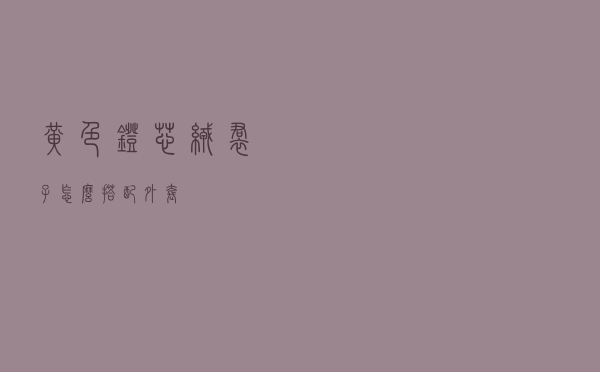 黄色灯芯绒裙子怎么搭配外套