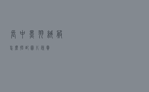 长中黑羽绒服怎么搭配图片欣赏