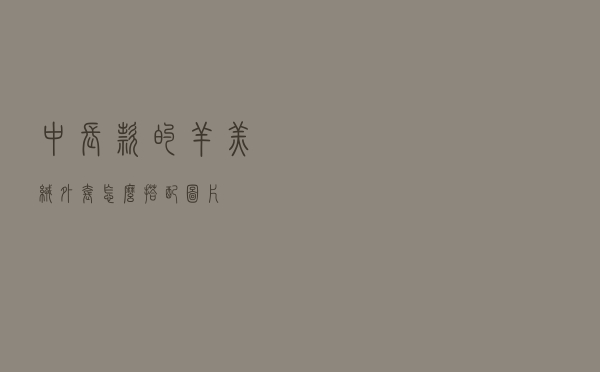 中长款的羊羔绒外套怎么搭配图片