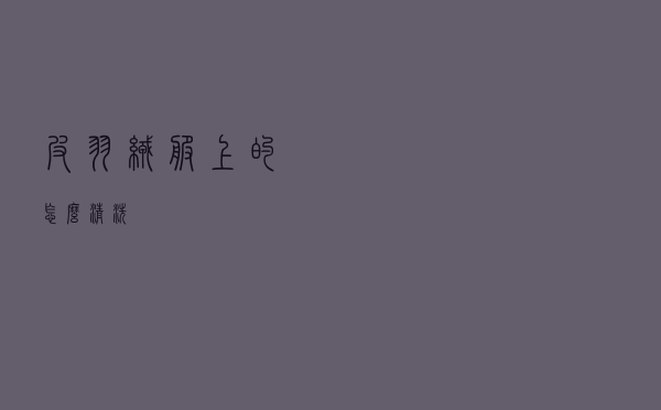 皮羽绒服上的怎么清洗