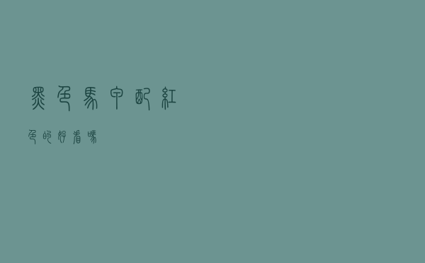 黑色马甲配红色的好看吗