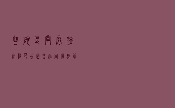 普陀区开展法治特色公园普法宣传活动案例