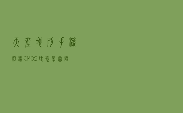 天差地别，手机相机CMOS传感器实际面积对比