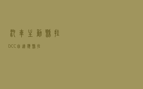 汽车主动悬挂--DCC自适应悬挂