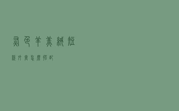 灰色羊羔绒短款外套怎么搭配