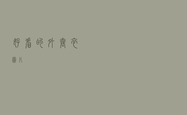 好看的外套衣图片