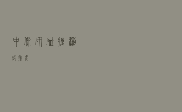 中保研碰撞测试排名