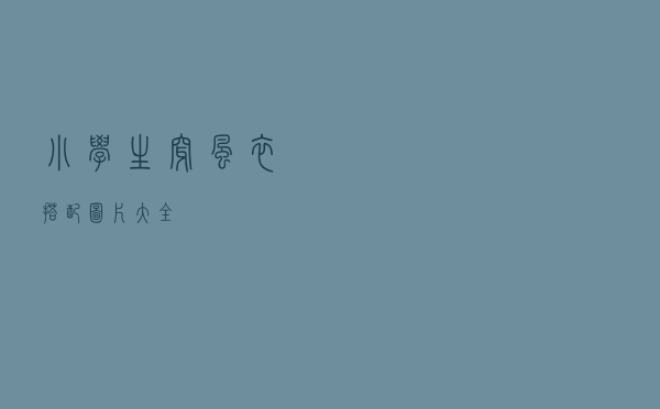小学生穿风衣搭配图片大全