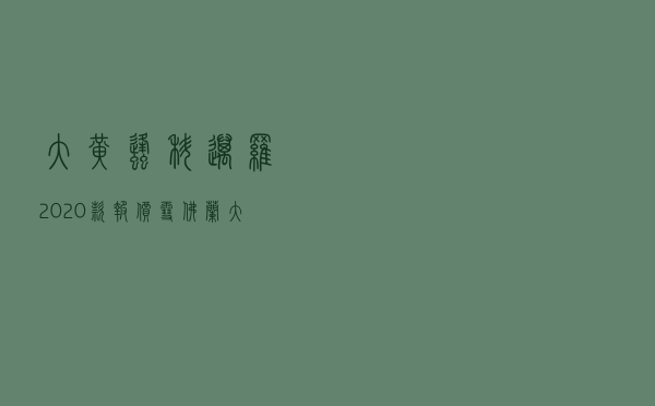 大黄蜂科迈罗2020款报价（雪佛兰大黄蜂报价二手）