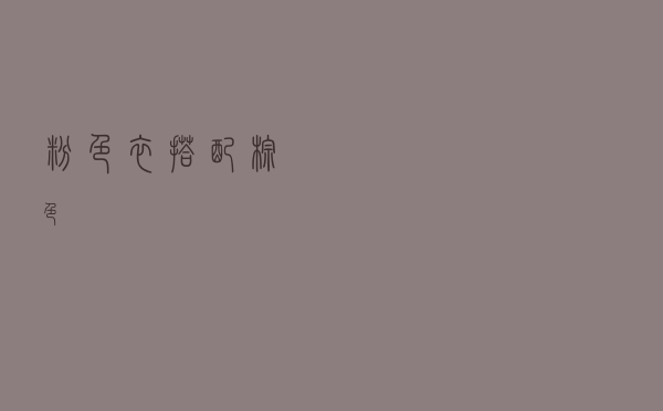 粉色衣搭配棕色