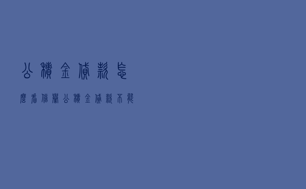 公积金贷款怎么看信誉 「公积金贷款不能有其他贷款吗」