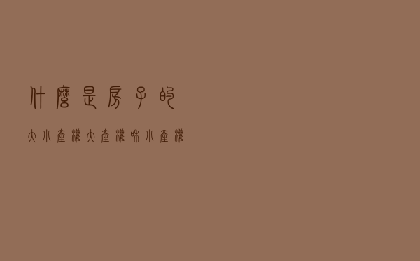 什么是房子的大小产权，大产权和小产权有什么区别？
