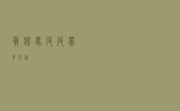 真疯马皮皮带多少钱