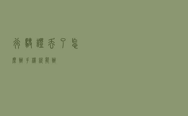 行驶证丢了怎么办？手机就能办！