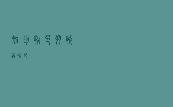短军绿色羽绒服搭配