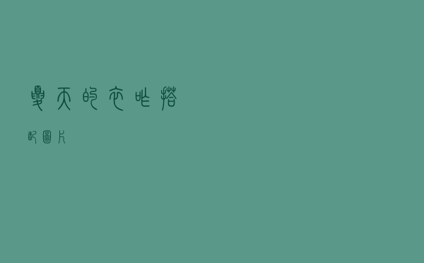 夏天的衣咋搭配图片