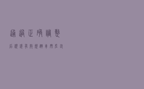 通过正确调整后视镜，有效规避车辆左右盲区技巧，特别实用